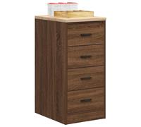Garage Storage Cabinet Brown Oak 40x51x85 cm Solid Wood Pine Berkfield Home Brown One Size