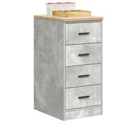 Garage Storage Cabinet Concrete Grey 40x51x85 cm Solid Wood Pine Berkfield Home Grey One Size