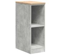 Garage Storage Cabinet Concrete Grey with Solid Pine Worktop 30 x 51 x 85 cm Wood Composite 2 Shelves Maximum Load 60 kg Versatile for Workshop, Warehouse, Office