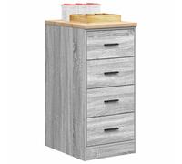 Garage Storage Cabinet Grey Sonoma 40x51x85 cm Solid Wood Pine Berkfield Home Grey One Size