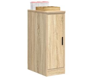 Garage storage cabinet Sonoma oak 30x51x85 cm Pinewood top 2-door 60kg workbench