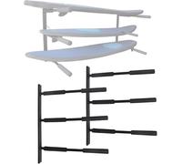 Garage Storage Racks, Heavy-Duty Indoor Board Organizer, Surfboard Wall Mount Surf Storage Rack with Angled Padded Arms for 3 Surfboard or SUP Paddle Board Hold Up to a 28" Wide Board