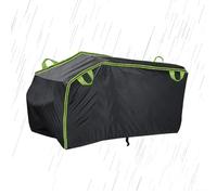 Garage Tarp - Weatherproof Shell for Storage | Liquid Fabric plus Buckle Straps & Reflective Safety Strips for Utility Quads, Three Wheelers, Side by Sides and Farm Equipment