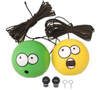Garage Tennis Ball Parking Aid, Garage Parking Aid, Cute & Funny Big Eyes Assist with Rope, Double Ball Stops Guide System, Car Accessories, Style2