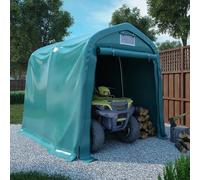 Garage Tent Dark Green 1.6x2.4m PVC Waterproof Steel Frame HeavyDuty Car Shelter