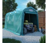 Garage Tent Dark Green 2.4x3.6m PVC Canopy Galvanised Steel Frame WaterResistant