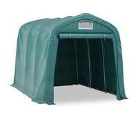 vidaXL Garage Tent PVC Green Outdoor Canopy Carport Gazebo Vehicle Tool Shed