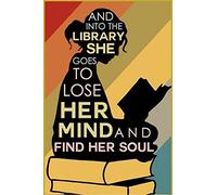 Garage Tin Sign Man Cave Wall Decor Librarian Into The Library She Goes Poster Metal Sign Iron Painting Retro Wall Decor Nostalgic Wall Art For Home Kitchen Cafe Bar Sign Holiday 12x16 Inch
