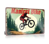 Garage Tin Sign Mountain Biking Adventure In The Forest. Tin Sign Tin Metal Sign Funny Kitchen Tin Signs(20X30CM)