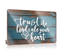 Garage Tin Sign Trust Like The Lord'S Ale Your Heart. Tin Sign Tin Metal Sign Funny Kitchen Tin Signs(20X30CM)
