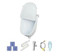 Garage Urinal - Men's Urinary Diverter On The Wall | Flush Overflow Proof Urinal With Lid For Boys Men Bathroom Toilet Backyard Outdoor Camper Garage Camping | Outdoor Urinal