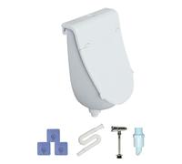 Garage Urinal - Men's Urinary Diverter On The Wall | Flush Overflow Proof Urinal With Lid For Boys Men Bathroom Toilet Backyard Outdoor Camper Garage Camping | Outdoor Urinal