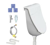 Garage Urinal, Urine Separator Toilet, Odorless Wall Mounted Urinal with Lid for Garage, Motorhome, RV, Dorm, Men's Room