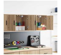 (sonoma oak, 60 x 30 x 41 cm/ 2 pcs) vidaXL Garage Wall Cabinet Concrete Grey Engineered Wood cabinet