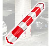 Garage Wall Edge Guards, Reflective Foam Edge Protectors, Self-Adhesive L-Shaped Corner Guards, High-Visibility Impact Protection for Parking Spaces, 18 Pack