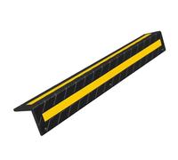 Garage Wall Guards,L-Shape Wall Corner Guard For Parking Garages, Reflective Yellow Strip Rubber Bumper, Anti-Impact Column Protector, 0.3/0.4In Thick, Red Color, 1Pcs, Durabl,Black-8Pcs-0.9Cm