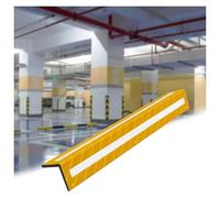Garage Wall Guards,Reflective Rubber Corner Guard For Walls, L-Shape Garage Protector, 8Pcs Red Wall Corner Guards With Reflective Strips, Durable Parking Garage Safety Soluti,Yellow-1Pcs-0.9Cm