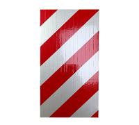 Garage Wall Protector, Self-Adhesive Foam Garage Pole Padding with Reflective Stripes, Wall Edge and Bumper Surround Protection Pads for Parking, Pillars and Corners(Red White U-Shaped,2pcs)