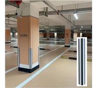 Garage Wall Protector Wall Corner Guard for Parking Garages, 1cm Thick Aluminum Column Reflective Wall Corner Guards for Parking Garages,Gray-2pcs