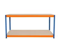 Garage Workbench 2 Shelf Workstation 300kg Workshop DIY Table