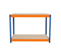 Garage Workbench 2 Shelf Workstation 300kg Workshop DIY Table