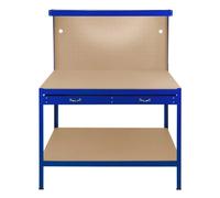 (Blue) Workbench Pegboard Drawer LED Light Tool Garage
