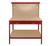 (Red) Workbench Pegboard Drawer LED Light Tool Garage