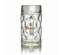 GarageBar | Bitburger 1L Beer Stein | Official Merchandise | 2 Pints/1 Litre Capacity | Perfect for Oktoberfest | Traditional German Beer Stein | Ideal for Home Bar or Man Cave | 1 Glass