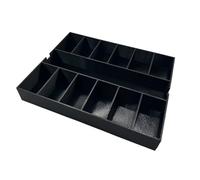 GarageInOrder 3d Printed Impact bit holder insert designed for DEWALT Medium ToughCase (Insert Only) (Black, 13 Compartment)