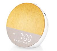 GARAID Sunrise Alarm Clocks, Wake Up Light with Sunrise Simulation, Dual Alarms, Snooze, White Noise Machine Sleep Aid with 30 Natural Sounds, Bluetooth 5.3, 18 Color Modes, Gift for Heavy Sleeper/Kid