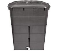 Garantia Rain Barrel Water Tank Square 300 L Graphite Grey With Tap