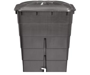 Garantia Rain Barrel Water Tank Square 300 L Graphite Grey With Tap