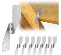 Garaook 50 Pack Hurricane Straps Brackets, 16-Gauge Hot Dip Galvanized Left/Right Hurricane Ties for Rafters, Heavy Duty Joist Hangers, Roof Trusses, Rafters Ties, Hurricane Clips for 2X Deck Joists