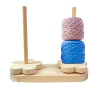 Garb Holder Spinner for Crocheting, Thread Holder for Thread Holder Ergonomic- Yarn Spindle Retention Stand | Wooden Thread Stand, Knitting Yarn Holder, Embroidery, Craft