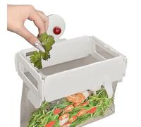 Garbage Bag Holder for Cabinets - Removable Wall Mount Rack with Foldable Design | Convenient Gathering Bag Organizer for Kitchen, Laundry, Outdoor, Garden, RV, Boat, Trailer, Party, Tailgate Events