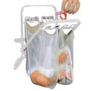 Garbage Bag Stand - Foldable Wire Trash Can Holder for 13-30 Gallon Bags, Sturdy Metal Shelf Organizer for Home, Garage, RV, Patio, Laundry Room