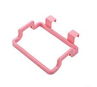 Garbage Bag Storage Plastic Hanging Trash Rack for Kitchen with Over Door Cabinet Holder for Organized Waste Management and Space Saving (Pink)