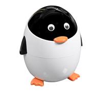 Garbage Bin - Penguin Design Trashes Can, Space-Saving Wastebasket | Animal Shaped Trash Container For Bedroom, Car, Home, Desk Use, Under Table Placement, Cute Small Garbage Bin For Room