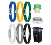 Garbage Can Bands Cord Lord Design Adjustable Trash Can Bands Fits up 33 Gallon Trash Cans Multifunction Bands Litter Box Bands for Kitchen Tables Picnic Party