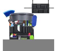 Garbage Can Cleaning Bag - Industrial Trash Can Organizer With 13 Compartments - Organization Material Cleaning Equipment For Park Supermarket