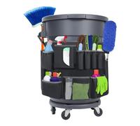 Garbage Can Covers for Outside | Garbage Bin Organizer | Custodian and Janitorial Supplies for Home Lawn Backyard Garden Outdoor Porch Patio Garage Living Room