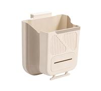 Garbage can- Foldable Garbage Storage, WiOpening Trash canHanging Dustbin, Bedroom Office Sink Cabinet Pail, Rigid Heavy Duty Polypropylenes Plasticc Chassis | Folding Waste canfor Cookers