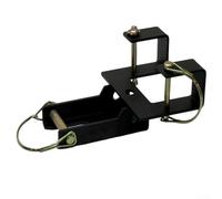 Garbage Can Hitch Receiver, Heavy-Duty Carbon Steel Tow Hook for Wheeled Trash Cans, Trailer and Dump Truck Compatible, All-Terrain Towing for Lawn and Garden Cleanup