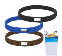 Garbage Can Rubber Bands - Trash Bag Securing Elastic Bannds, Strong Can Holder | Reusable Garbage Organizer Straps, Durable Litter Box Bands Home Office Kitchen School Dorm Outdoor Storage