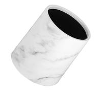 Garbage Can with Marble Pattern 8l Capacity Double Layer Plastic Waste Paper Basket for Office and Home