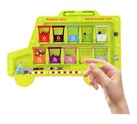 (Garbage Classification) Magnet Color and Counting Maze,Color Sorting Activities - Fine Motor Skills Math Matching Developmental Interactive Toy for Kids 2-6