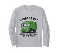 Garbage Day is Favorite Trash Truck Kids Boys Toddlers Long Sleeve T-Shirt