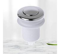 Garbage Disposal Air Switch, Pneumatic Switch On Off Push Air Switch Button 32mm For Bathtub Spa Waste Garbag 46x64mm