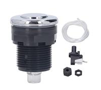 Garbage Disposal Air Switch, Stainless Steel Head Flexible and Durable Spa Bathtub Air Garbage Disposal Button for Products Requiring Pneumatic Switches 34mm