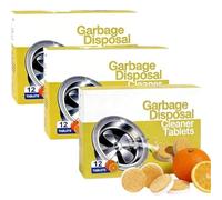 Garbage Disposal Cleaner Tablets, Fresh Citrus Kitchen Sink Cleaning, Deep Clean Disposable Tablets, Garbage Disposal Deodorizer Cleaners Eliminates (3pcs)
